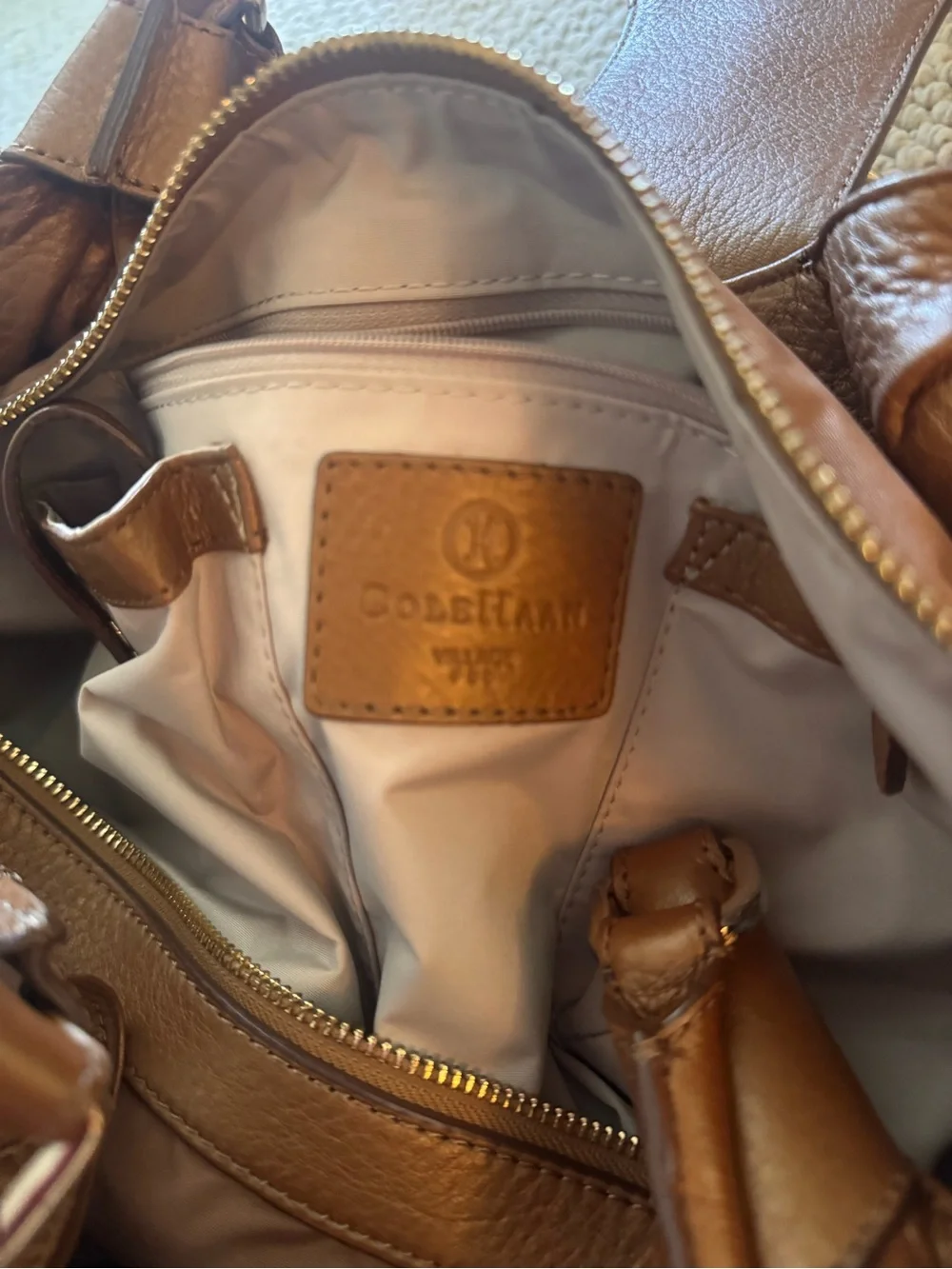 Cole Hann Leather Satchel Handbag